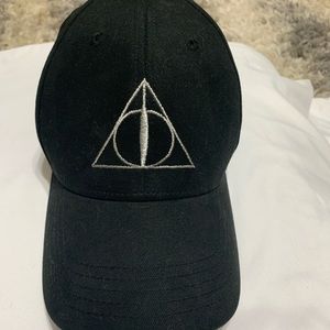 Harry Potter Deathly Hallows Hat Universal Studios FlexFit Black